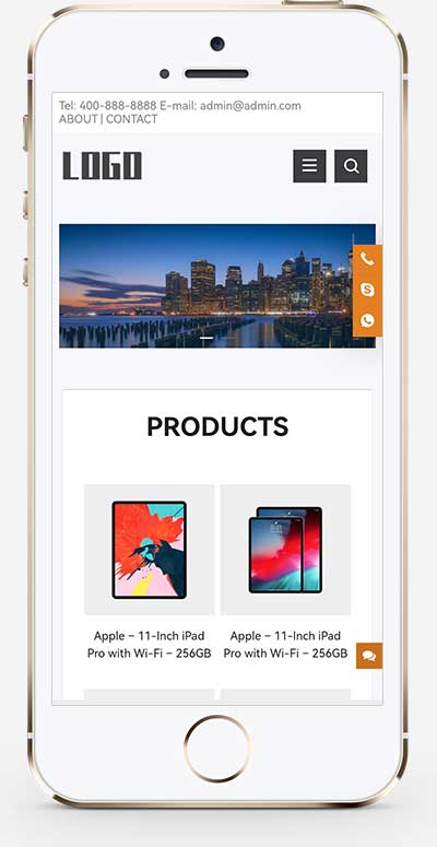 (自适应手机端)电子产品外贸企业网站pbootcms模板 - 带下载功能