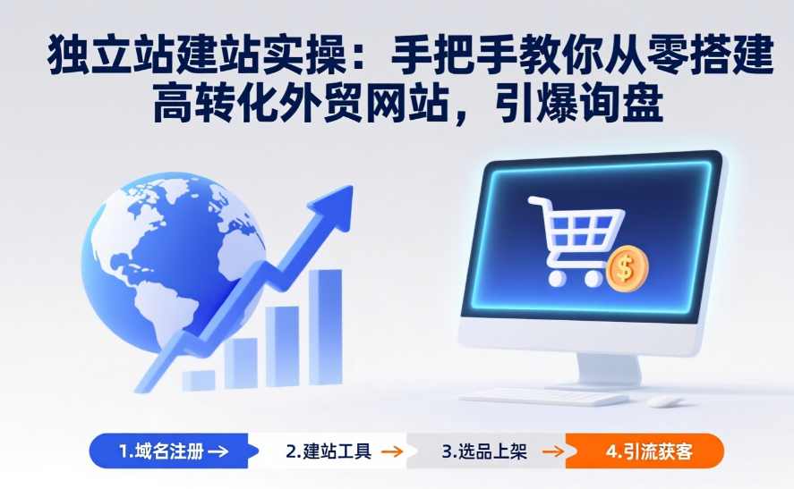 独立站建站实操：手把手教你从零搭建高转化外贸网站，引爆询盘