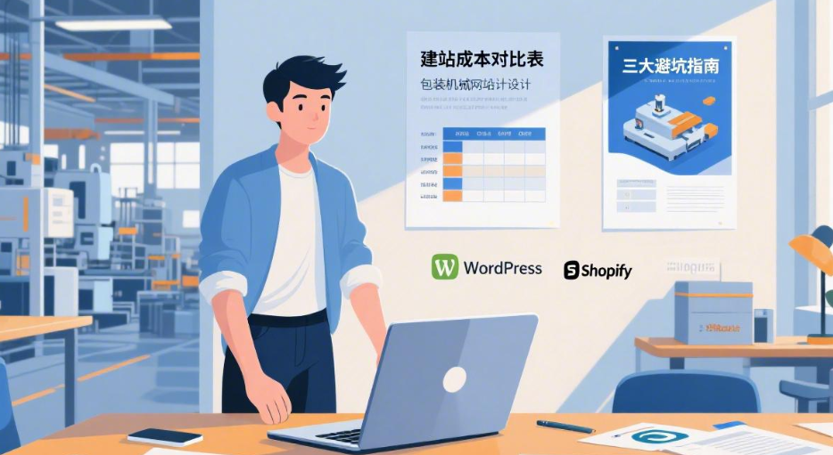 包装机械创业初期，如何选建站平台更省钱？避开这三大坑，立省50%